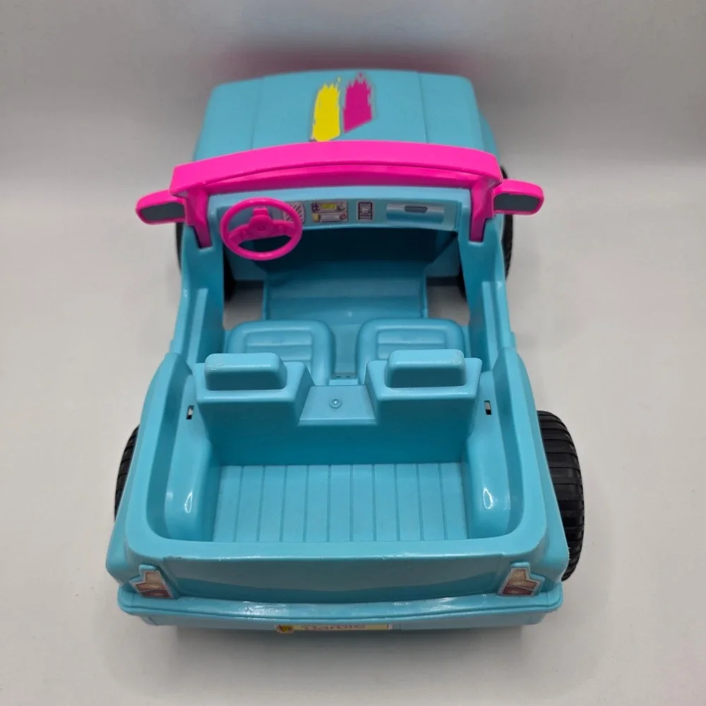 Barbie‎ Jeep Toy Vehicle Kids Blue Pink 1994 Mattel Vintage Retro Doll Car 90s